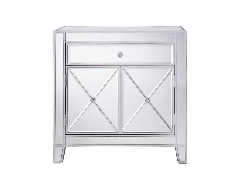 1 Drawer 2 Doors Cabinet 28 in. x 13-1/4 in. x 28-1/4 in. in silver paint