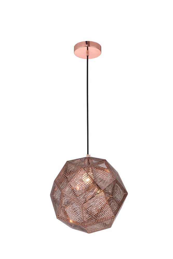 Kronos 1 Light Copper Pendant