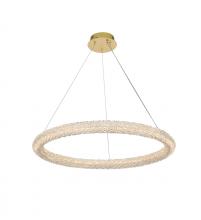 Elegant 3800D31SG - Bowen 32 Inch Adjustable LED Chandelier in Satin Gold