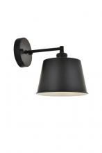 Elegant LD4058W8BK - Nota 1 Light Black Wall Sconce