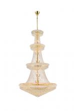 Elegant V1800G48G/RC - Primo 42 Light Gold Chandelier Clear Royal Cut Crystal