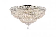 Elegant V2528F24C/RC - Tranquil 12 Light Chrome Flush Mount Clear Royal Cut Crystal