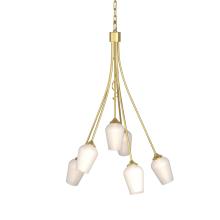 Hubbardton Forge - Canada 103043-SKT-86-GG0303 - Flora 6 Arm Chandelier