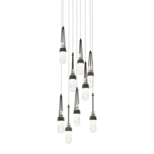 Hubbardton Forge - Canada 131100-SKT-LONG-10-YJ0434 - Link 9-Light Blown Glass Pendant