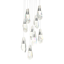 Hubbardton Forge - Canada 131101-SKT-LONG-07-CR - Luma 9-Light Large Crystal Pendant