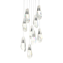 Hubbardton Forge - Canada 131101-SKT-LONG-20-CR - Luma 9-Light Large Crystal Pendant