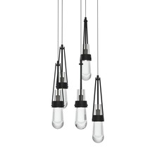 Hubbardton Forge - Canada 131127-SKT-LONG-10-ZM0434 - Link 5-Light Clear Glass Pendant