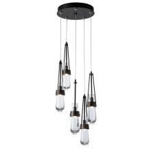 Hubbardton Forge - Canada 131127-SKT-STND-14-ZM0434 - Link 5-Light Clear Glass Pendant