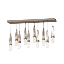 Hubbardton Forge - Canada 131200-SKT-STND-05-YG0434 - Link 10-Light Blown Glass Pendant