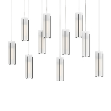 Hubbardton Forge - Canada 131204-SKT-LONG-10-GG0065 - Exos Glass 10-Light Pendant