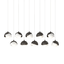 Hubbardton Forge - Canada 131205-SKT-LONG-14-02-GG0711 - Brooklyn 10-Light Double Shade Pendant