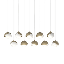 Hubbardton Forge - Canada 131205-SKT-LONG-84-02-GG0711 - Brooklyn 10-Light Double Shade Pendant