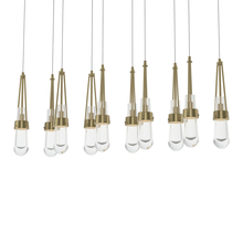 Hubbardton Forge - Canada 131207-SKT-LONG-86-ZM0434 - Link 10-Light Clear Glass Pendant