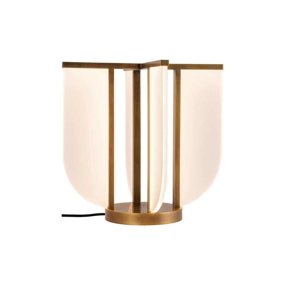 Anders 16-in Vintage Brass LED Table Lamp