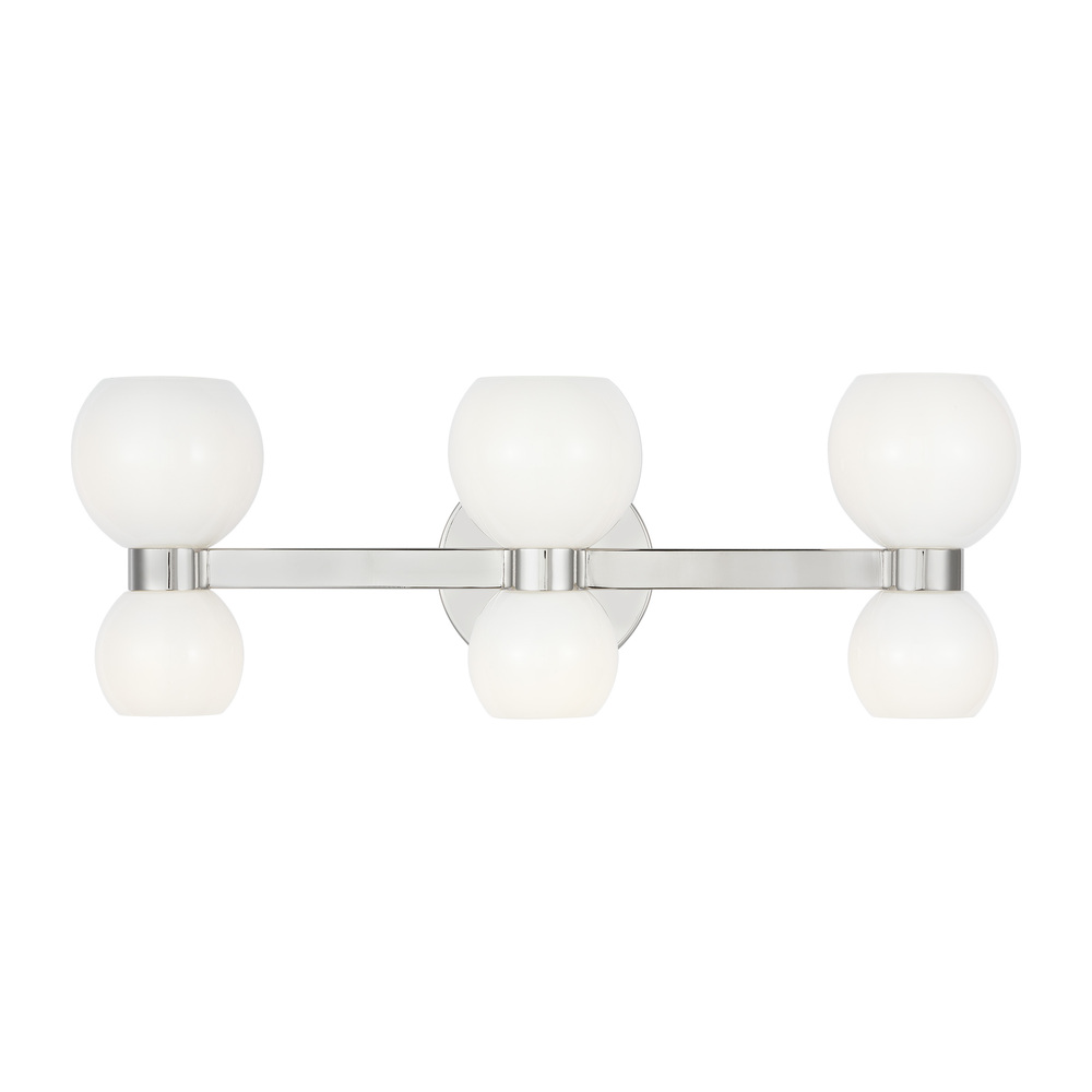 Visual Comfort Studio Londyn 6-Light Ceiling Light in Burnished