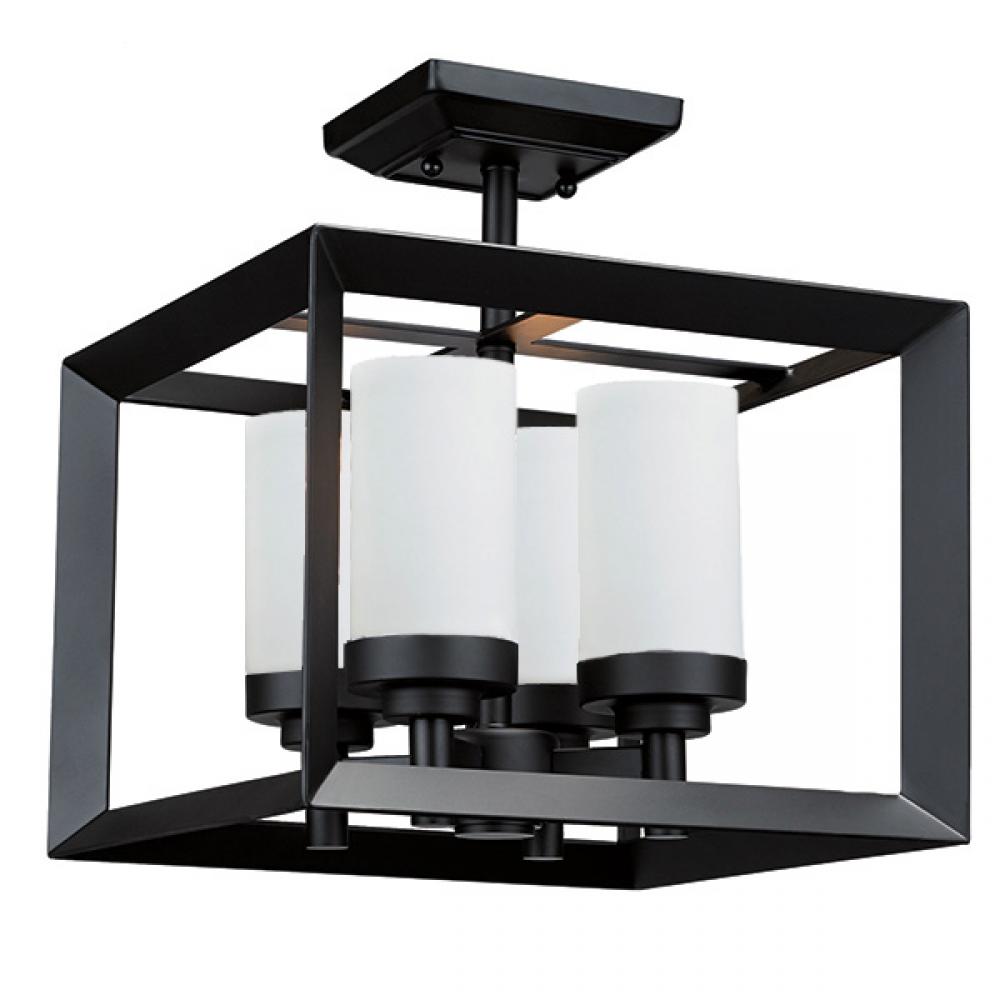 Heartland Semi Flush Mount Black