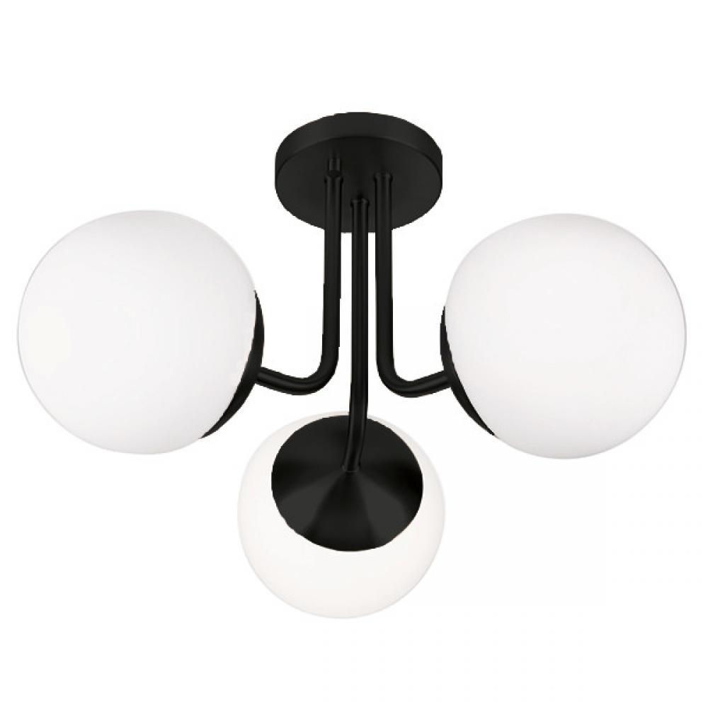 Eclipse Semi Flush Mount Black