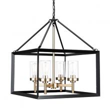 Russell Lighting 111-421/BLK/SG - Heartland Chandeliers Black