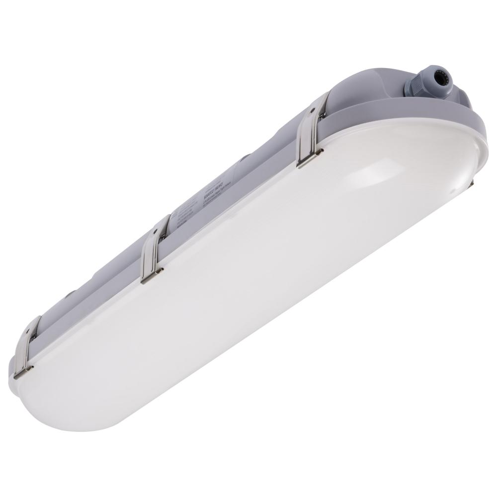 2 Foot; 20 Watt; Vapor Proof Linear Fixture with Integrated Microwave  Sensor; CCT Selectable; IP65