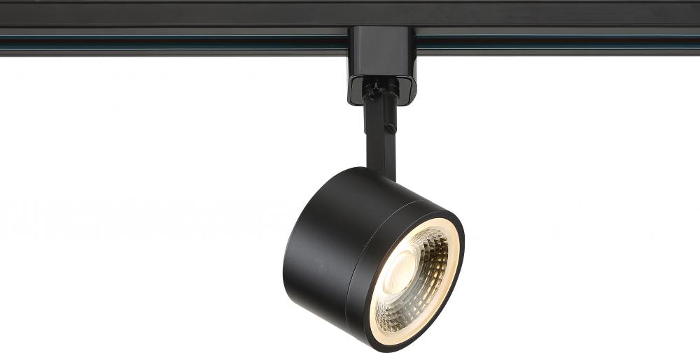 LED 12W Track Head - Round - Matte Black Finish - 24 Degree Beam