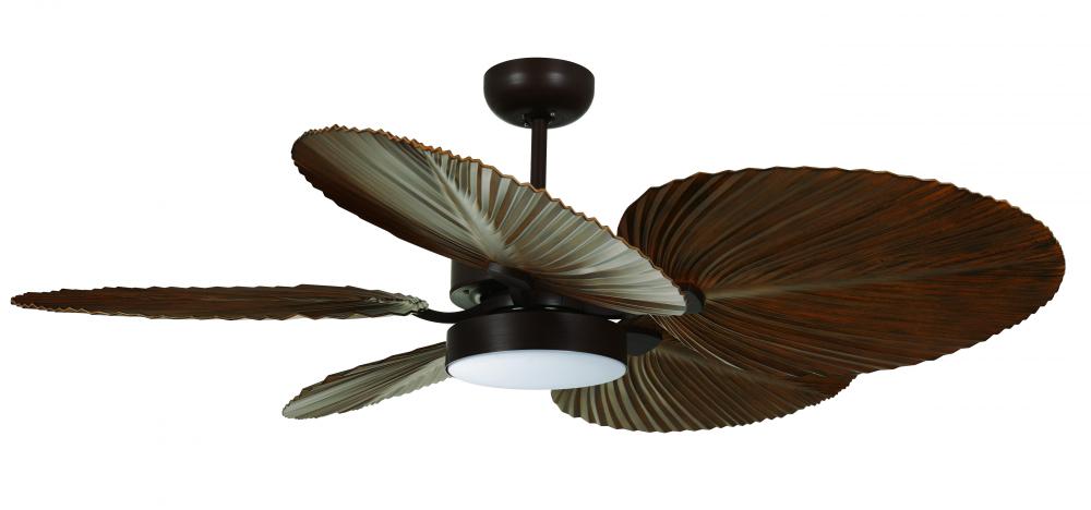 Lucci Air Bali 52" DC Ceiling Fan with Light in Oil Rubbed Bronze and Dark Koa Blades