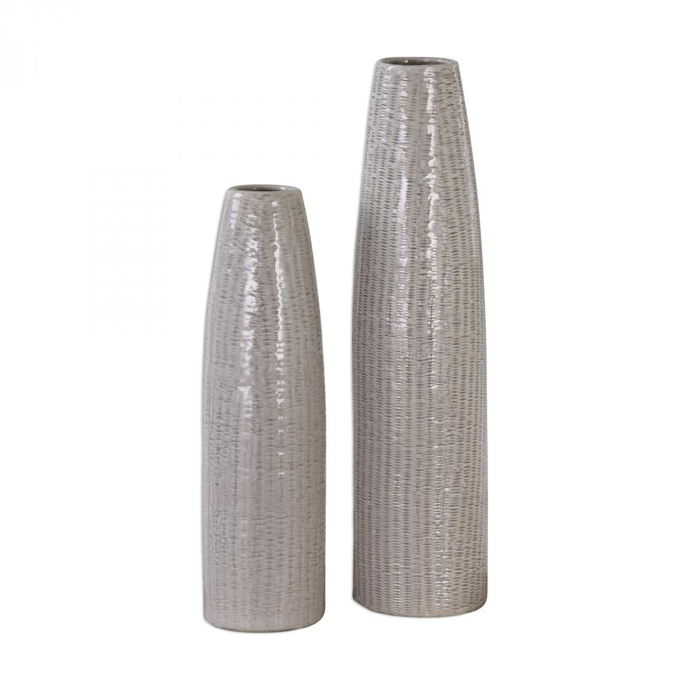 Uttermost Sara Textured Ceramic Vases S/2