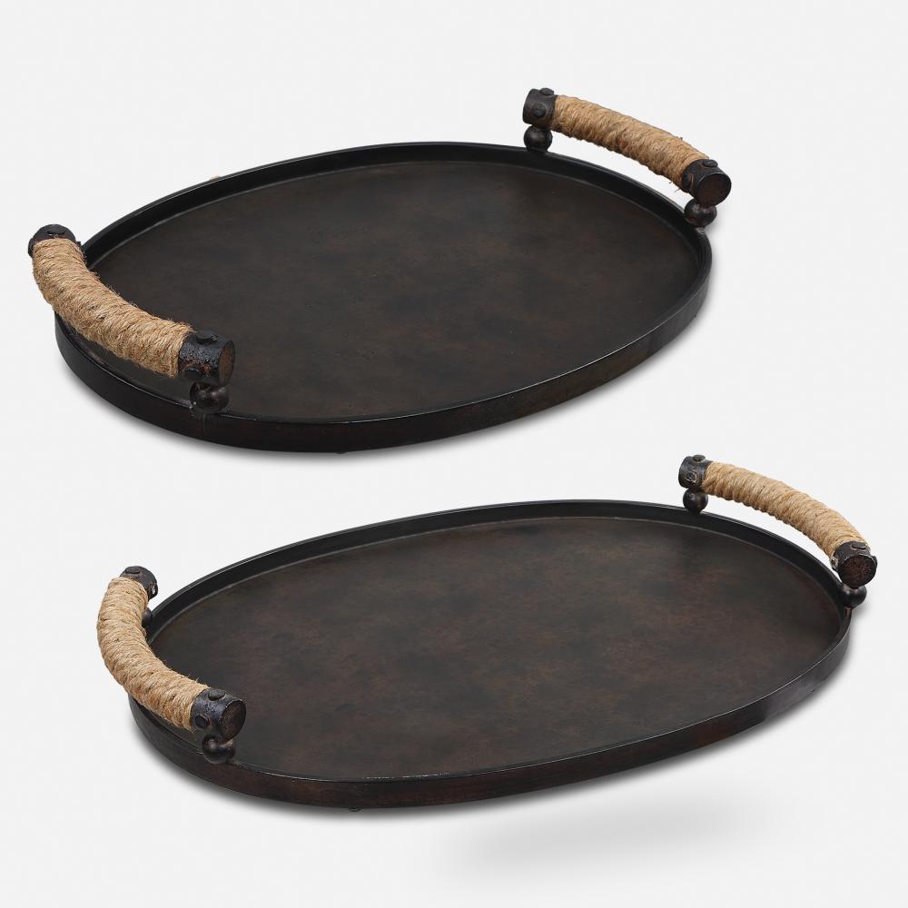 Viggo Bronze Trays, Set/2