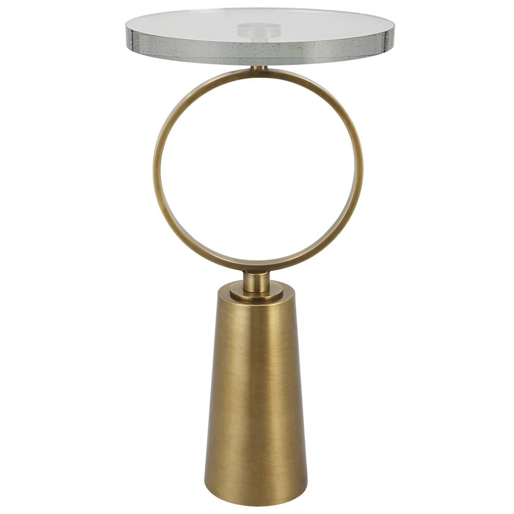 Ringlet Brass Accent Table