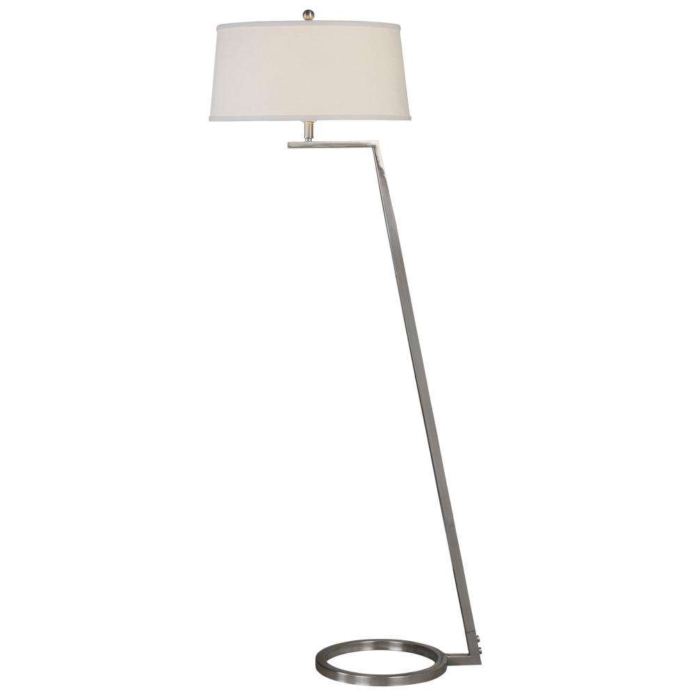 Nickel store floor lamp