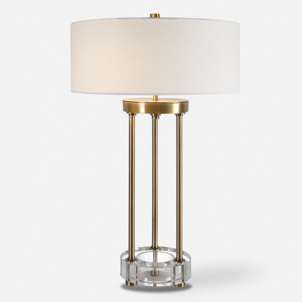 Uttermost Pantheon Brass Rod Table Lamp