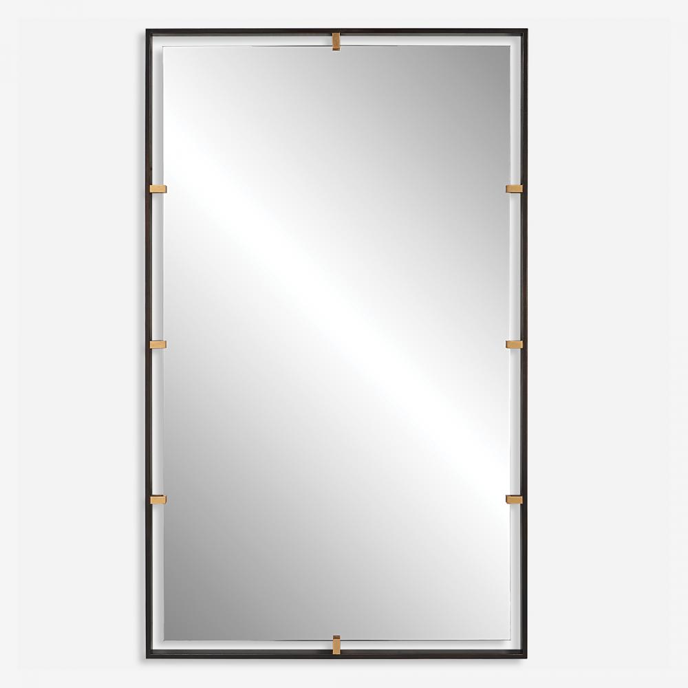 Egon Rectangular Bronze Mirror