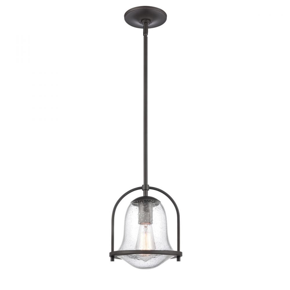 Connection 8'' Wide 1-Light Mini Pendant - Oil Rubbed Bronze