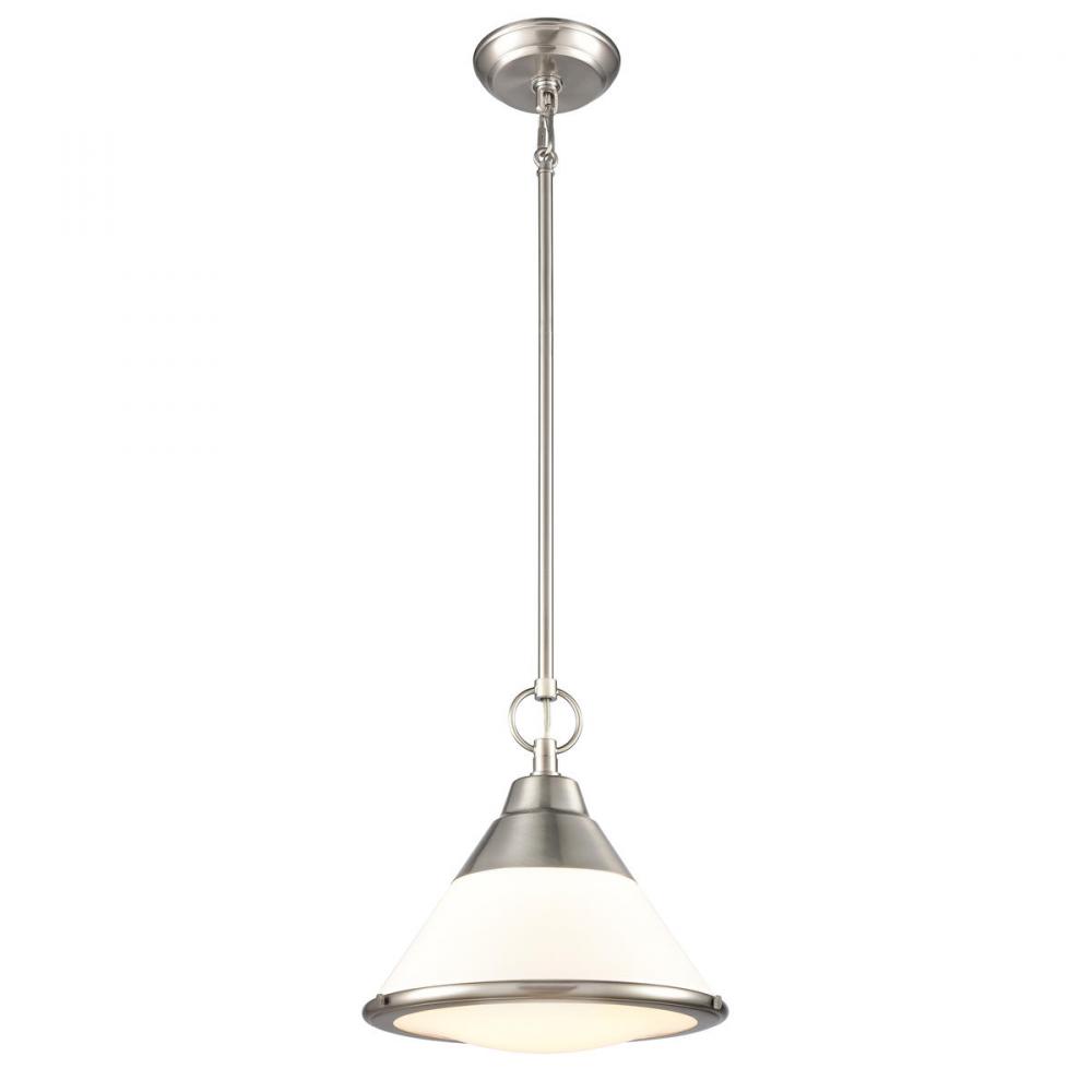 Sven 12'' Wide 1-Light Pendant - Satin Nickel