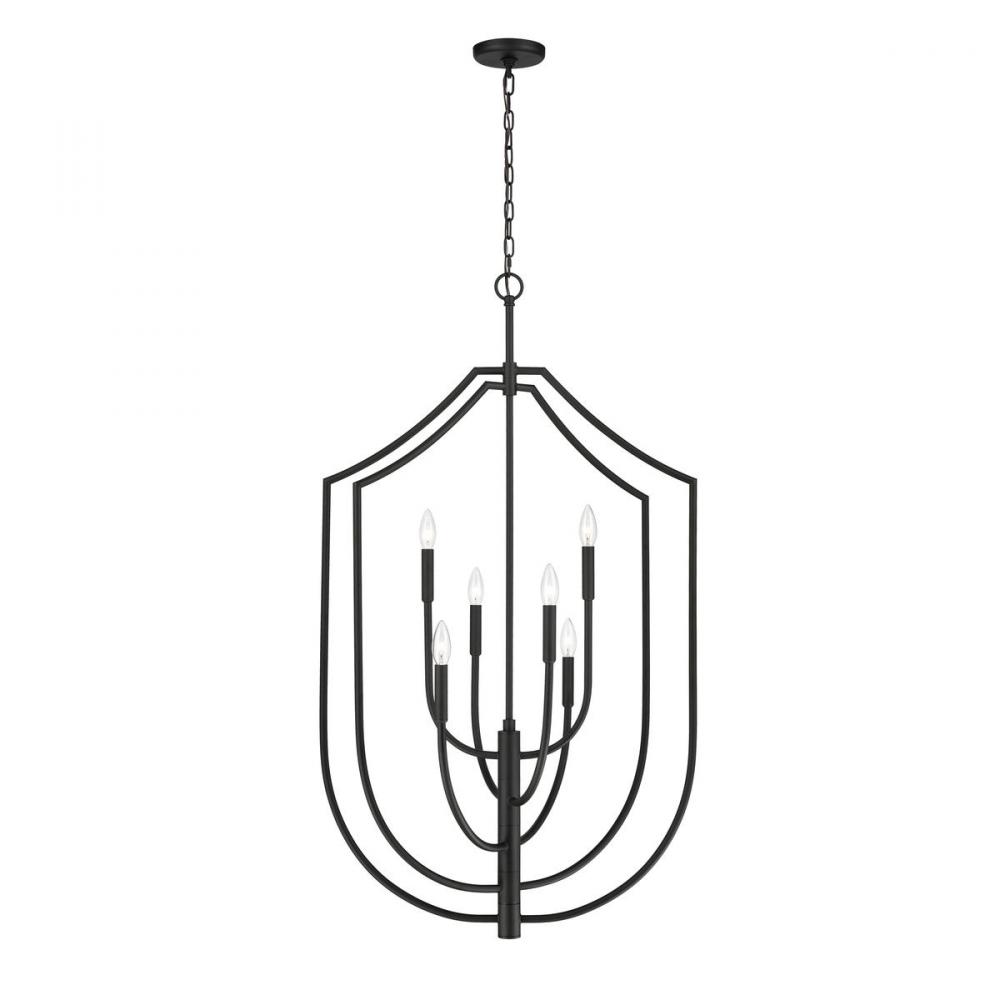 Continuance 26'' Wide 6-Light Pendant - Charcoal