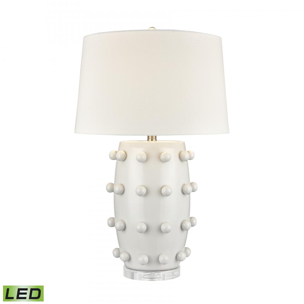 Torny 28'' High 1-Light Table Lamp - White - Includes LED Bulb