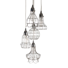 ELK Home 225039 - Silver Wire 5-Light Mini Pendant Fixture